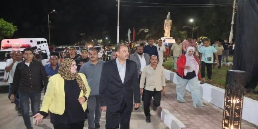 تزامناً مع احتفالات ثورة 30 يونيو.. افتتاح بوابة مدخل مركز ومدينة سوهاج البحري - كورة نيوز