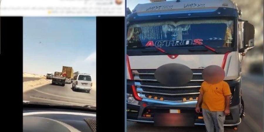 عطّل الحركة المرورية.. القبض على سائق نقل ثقيل بالجيزة - كورة نيوز